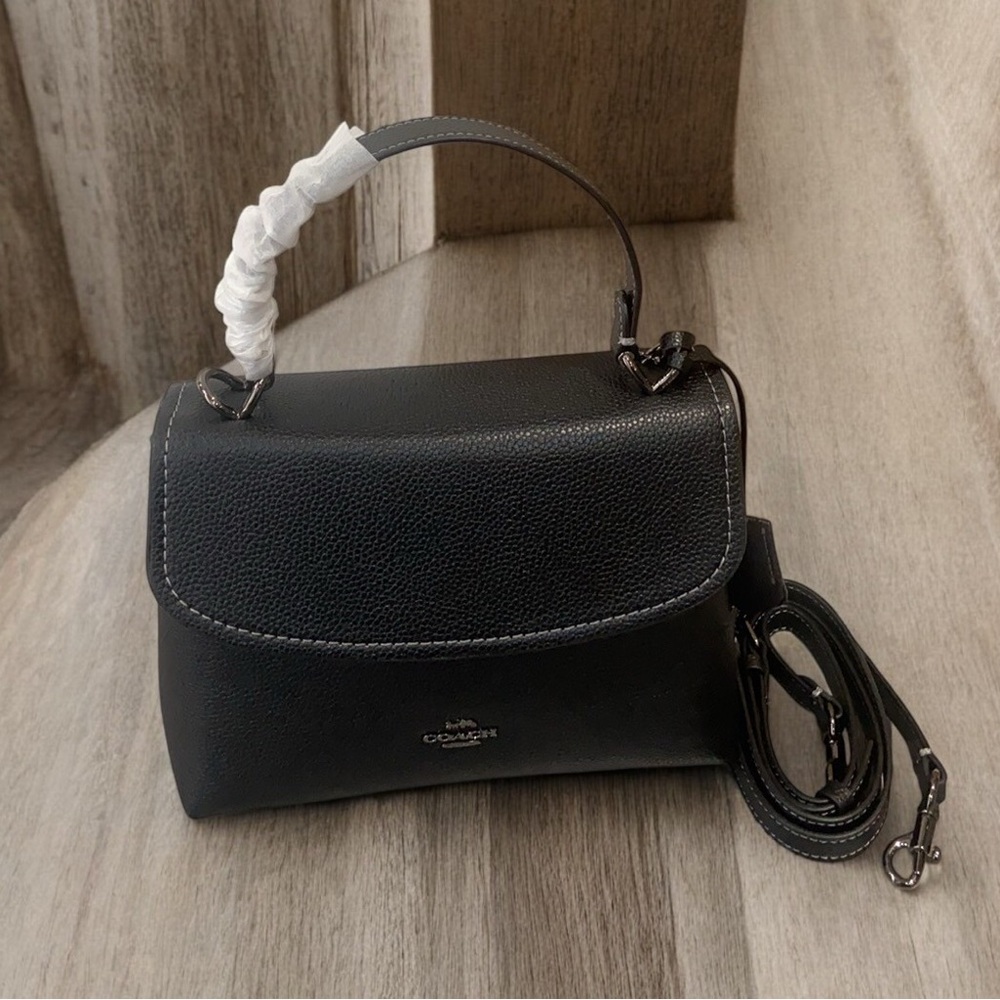 Coach Black Leather Handbag